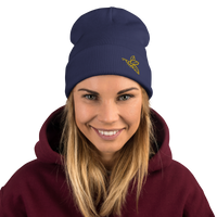 Bee Embroidered Beanie