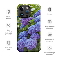 Blue Hydrangea Tough iPhone Case
