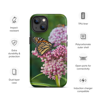 Monarch on Milkweed Tough Case for iPhone