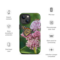 Monarch on Milkweed Tough Case for iPhone