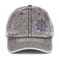 Flower Mandala Embroidered Vintage Wash Hat