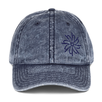 Flower Mandala Embroidered Vintage Wash Hat