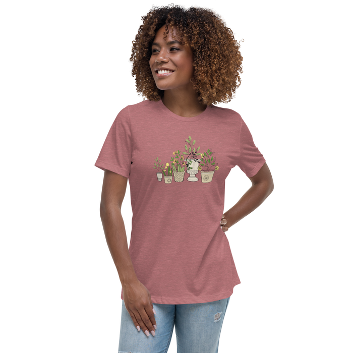 Container Gardening Illustration Women's Relaxed T-Shirt