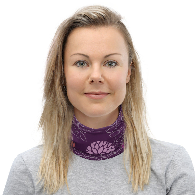 Floral Print (Purple) Neck Gaiter