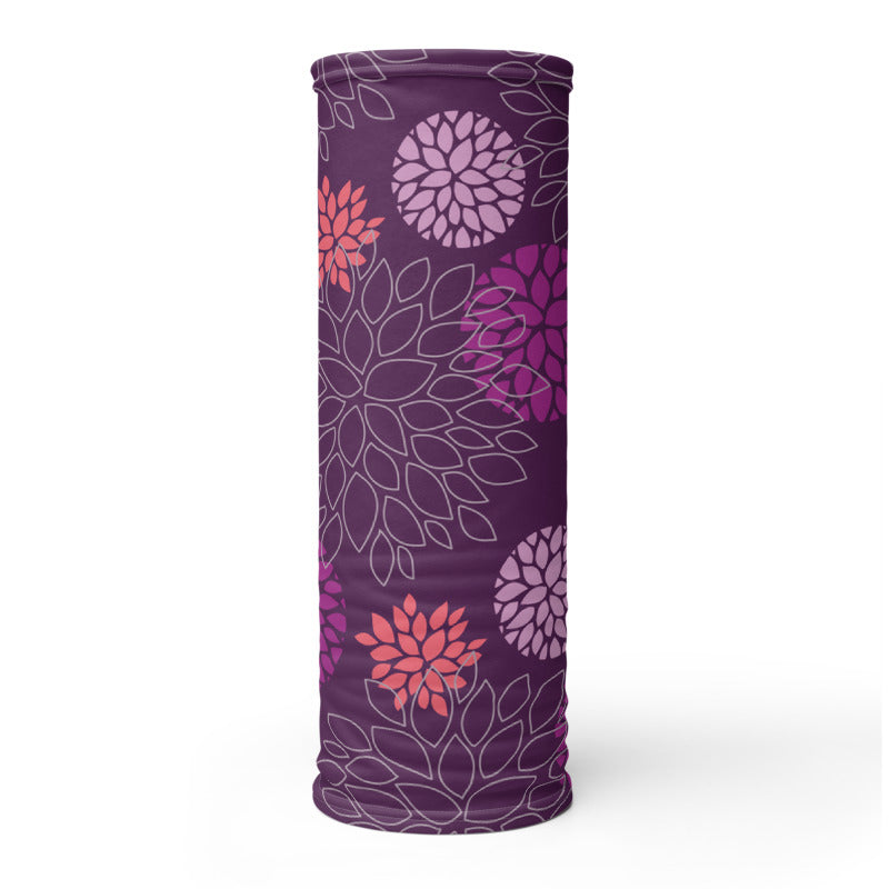 Floral Print (Purple) Neck Gaiter