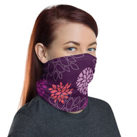 Floral Print (Purple) Neck Gaiter