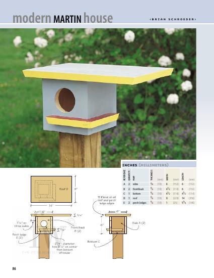 Modern Martin Birdhouse