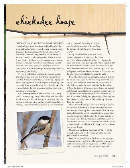 Chickadee Birdhouse