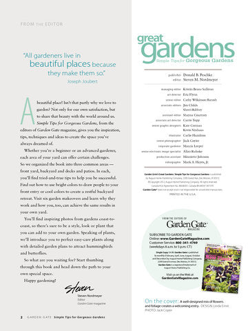 Great Gardens: Simple Tips for Gorgeous Gardens