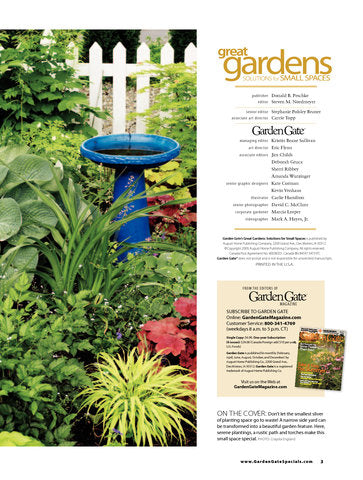 Great Gardens: Solutions for Small Spaces, Volume 2