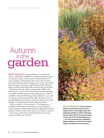 Autumn GardenScapes, Volume 1