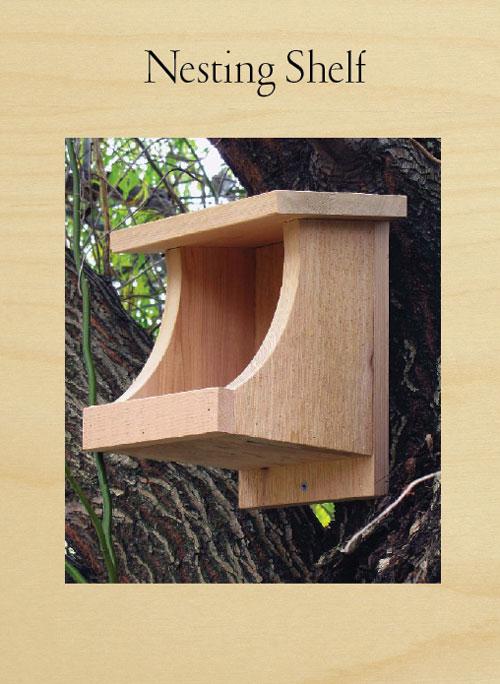 Bird Nesting Shelf Woodworking Plan