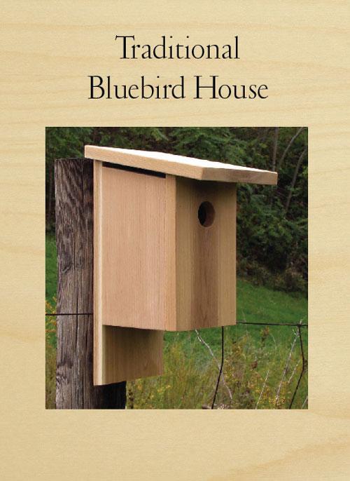 Traditional Bluebird Birdhouse Woodworking Plan
