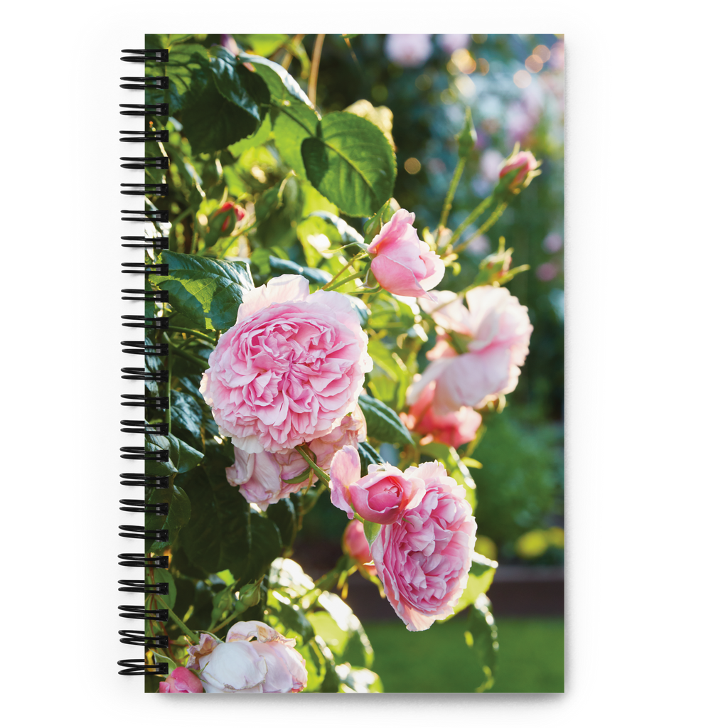 Pink Roses Spiral Notebook