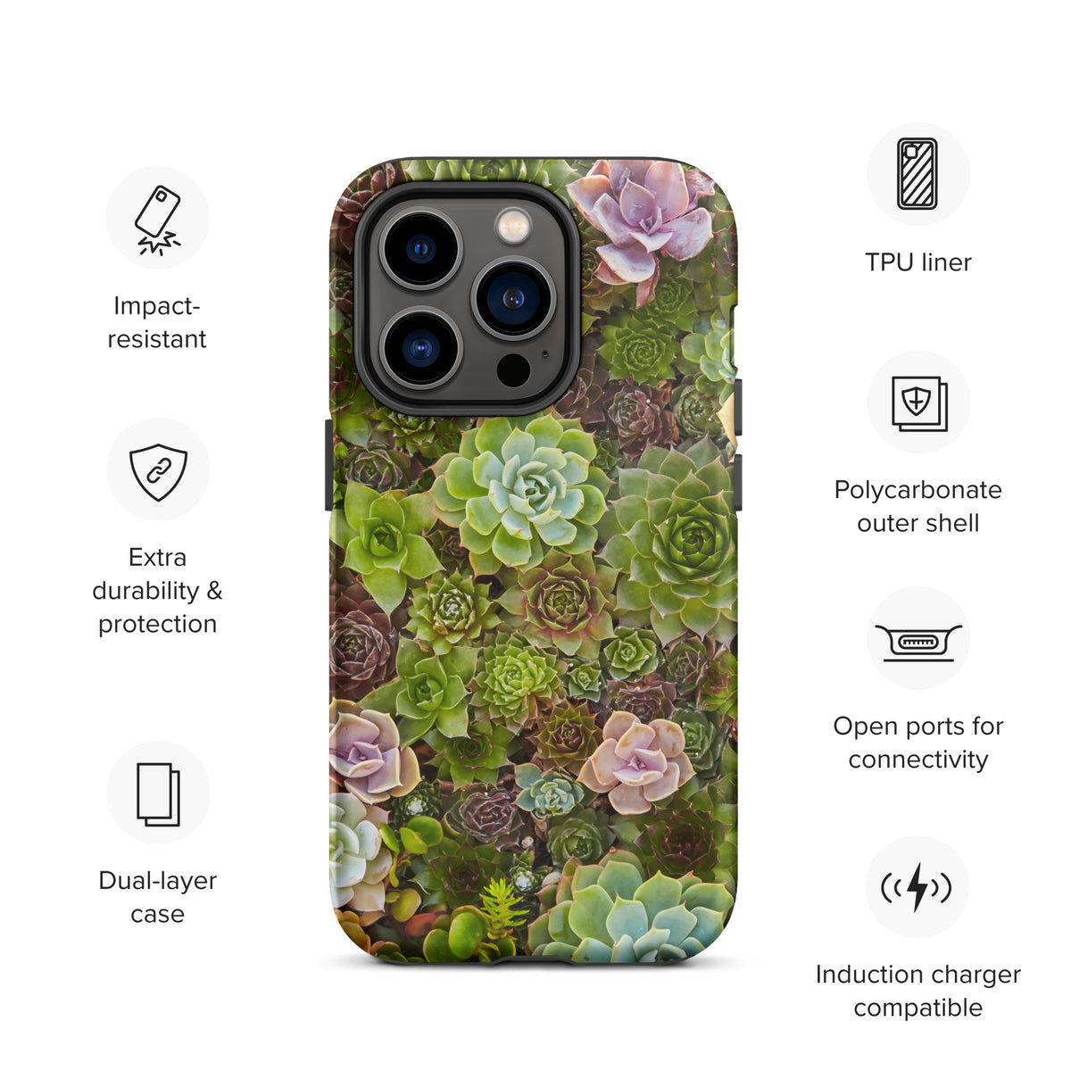 Succulents Tough iPhone Case