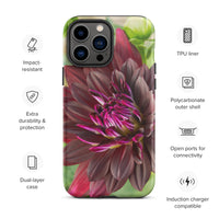 Black Dahlia Tough Case for iPhone®