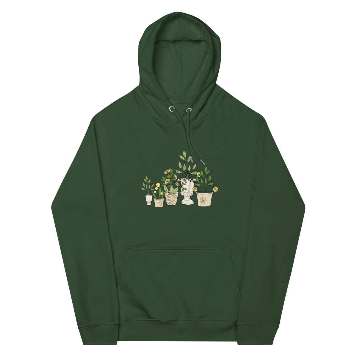 Illustrated Container Garden Unisex Hooded Sweatshirt
