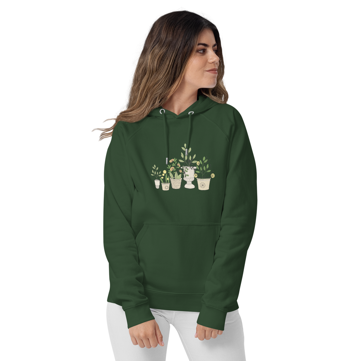 Illustrated Container Garden Unisex Hooded Sweatshirt