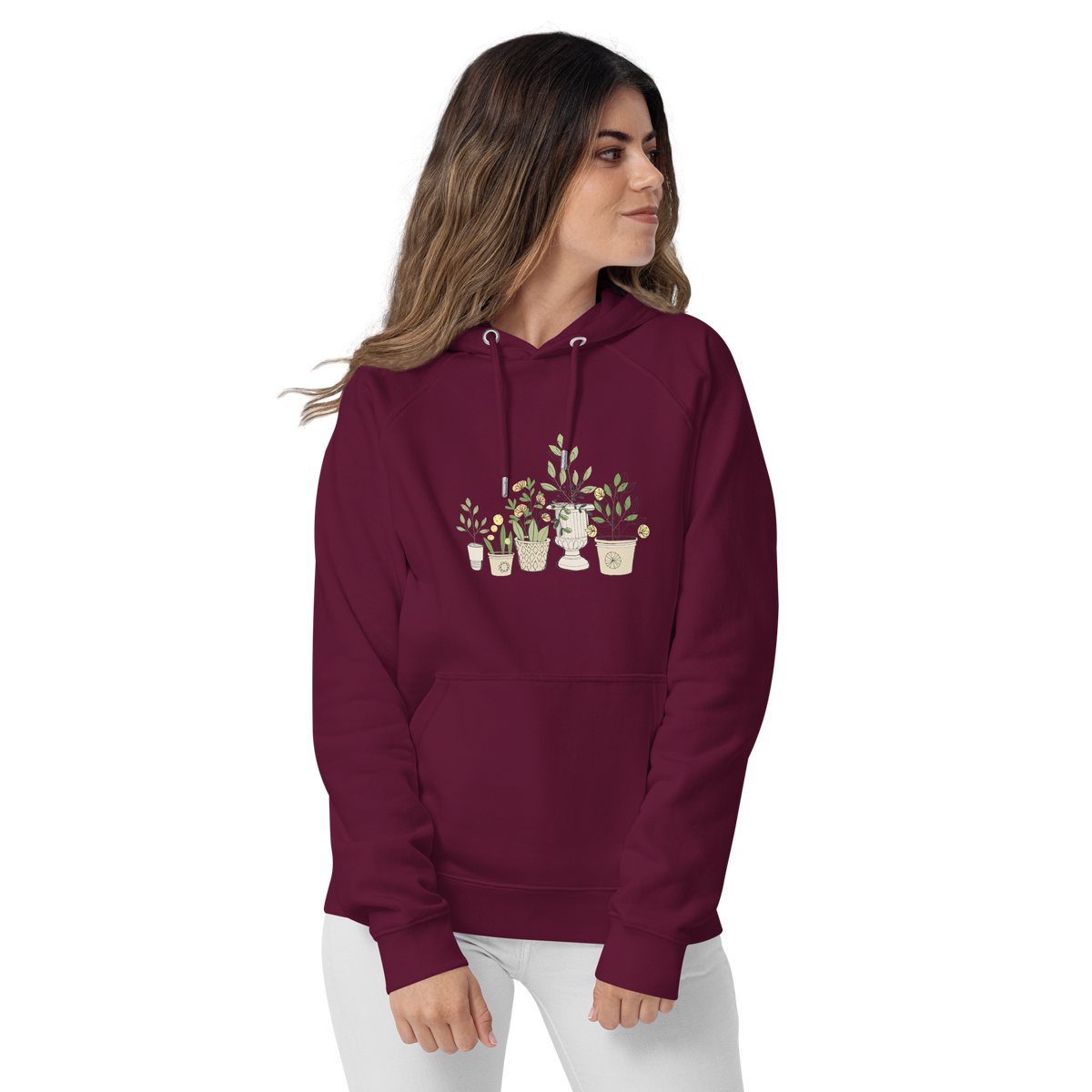 Illustrated Container Garden Unisex Hooded Sweatshirt