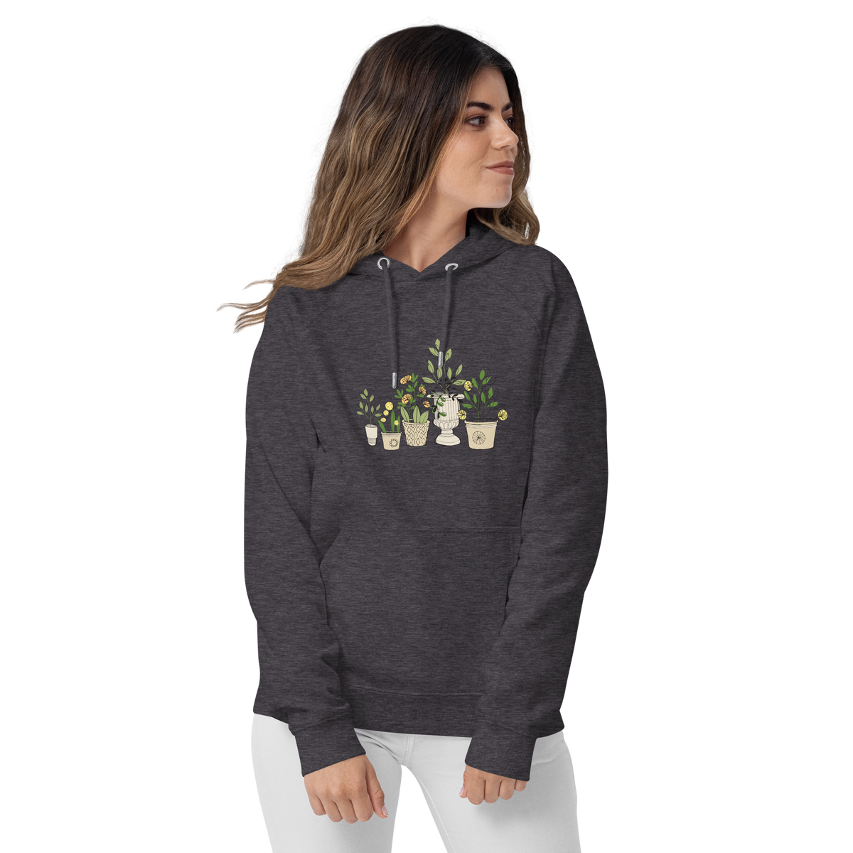 Illustrated Container Garden Unisex Hooded Sweatshirt