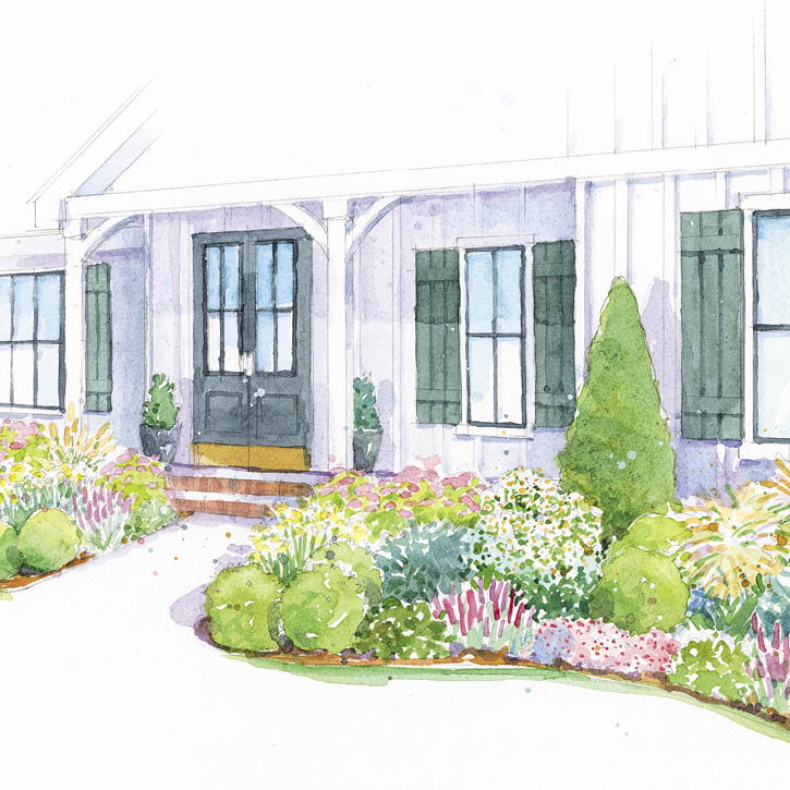 Four-Season Entry Garden Plan