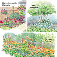 3 Monochromatic Small Space Garden Plans