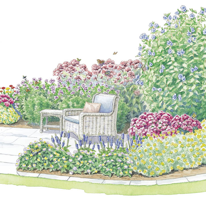 Colorful Butterfly Patio Garden