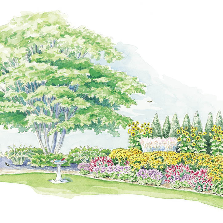 Three-Season Island Garden Plan