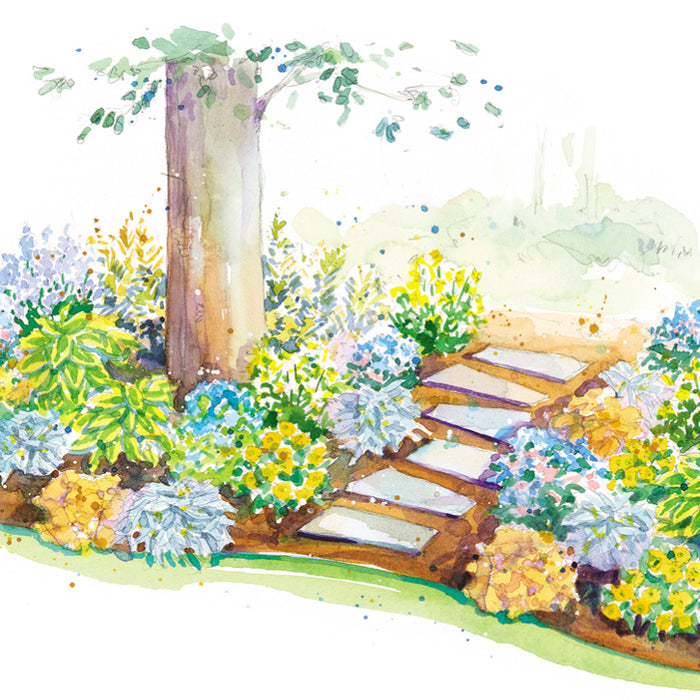 Spring Shade Garden Design for Planting Under Trees
