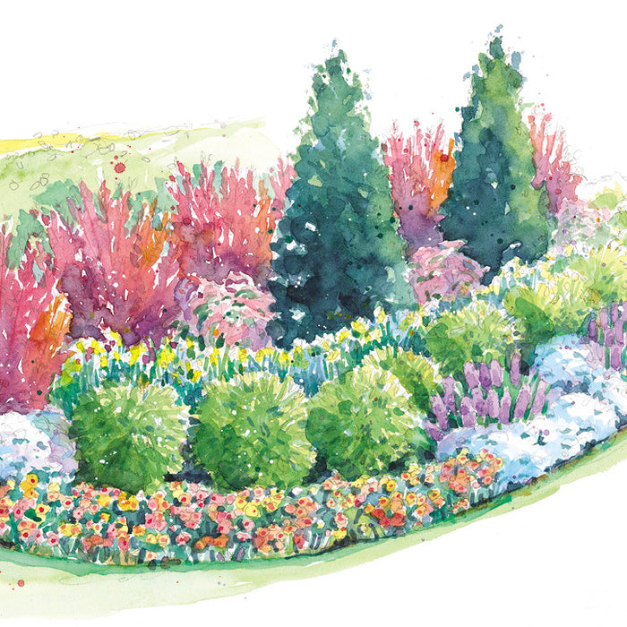 Elevate an Evergreen Hedge Garden Plan