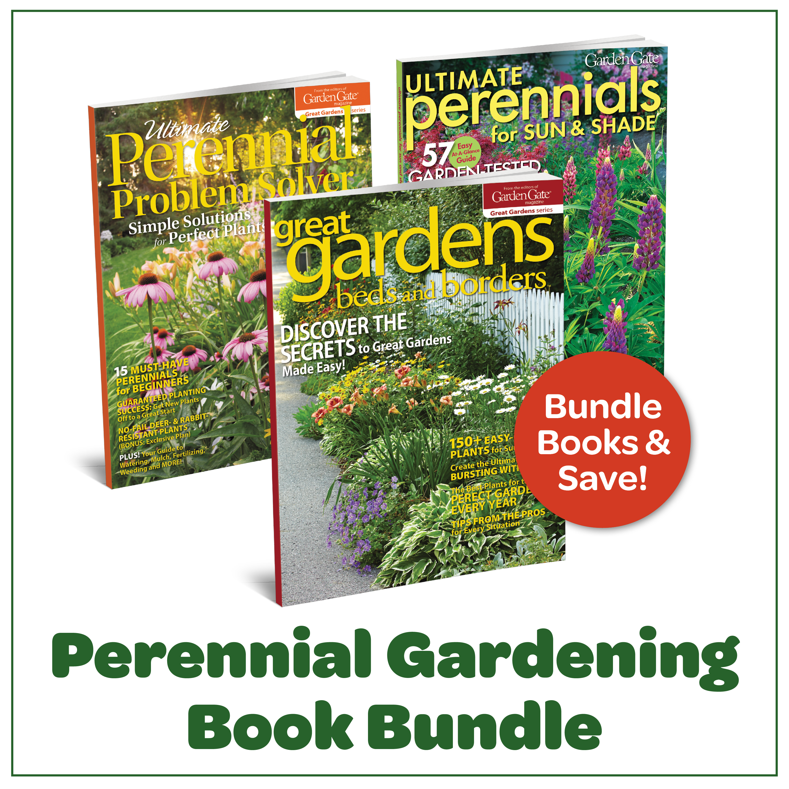 Perennial Gardening Book Bundle, image size:3021x3021