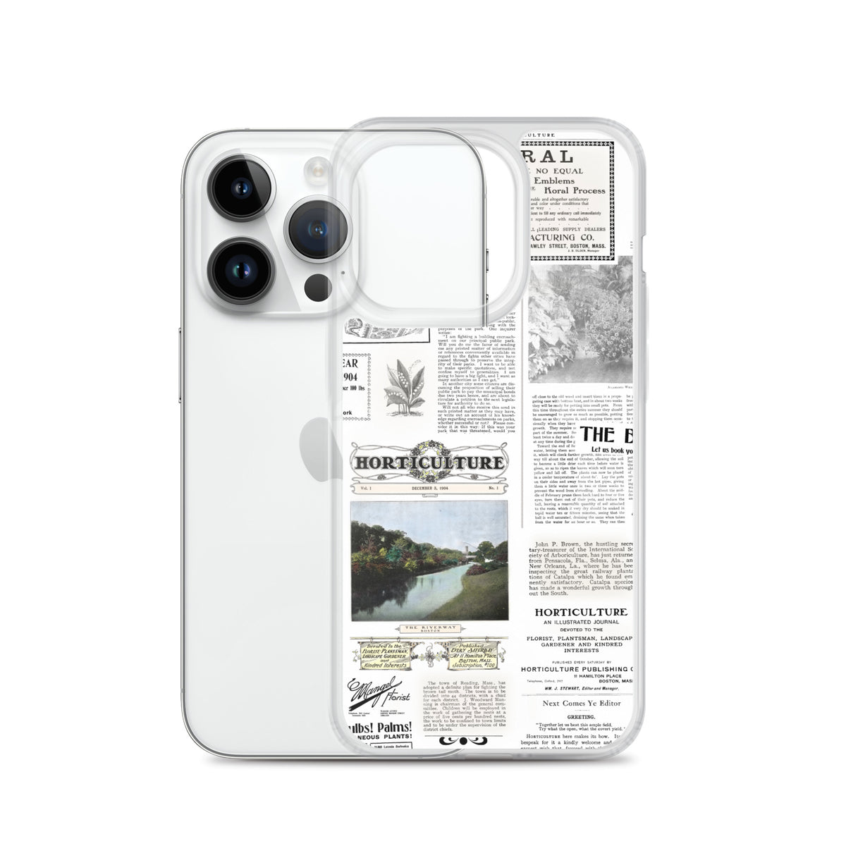 Vintage Horticulture Magazine iPhone Case