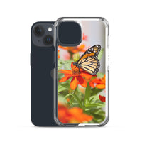Monarch on Zinnia iPhone Case
