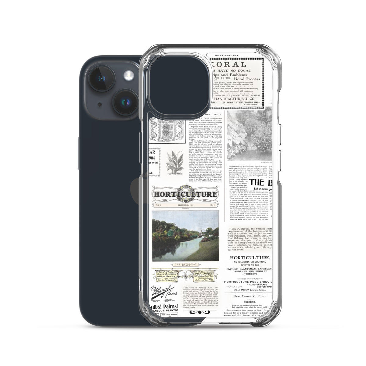 Vintage Horticulture Magazine iPhone Case