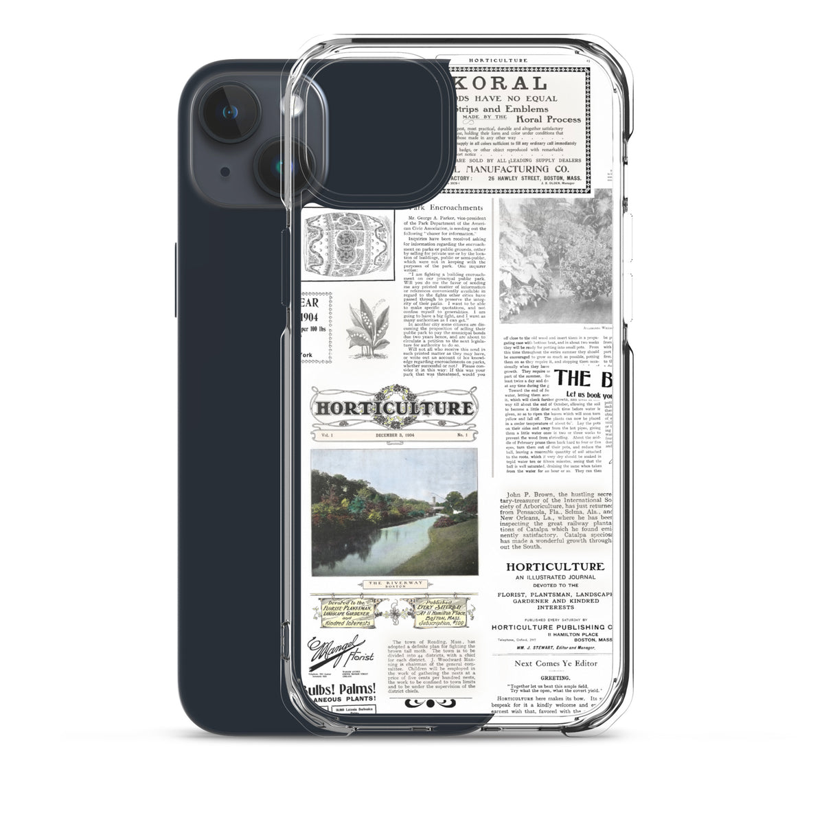Vintage Horticulture Magazine iPhone Case