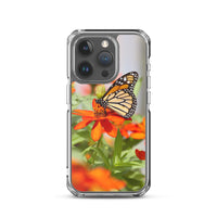 Monarch on Zinnia iPhone Case
