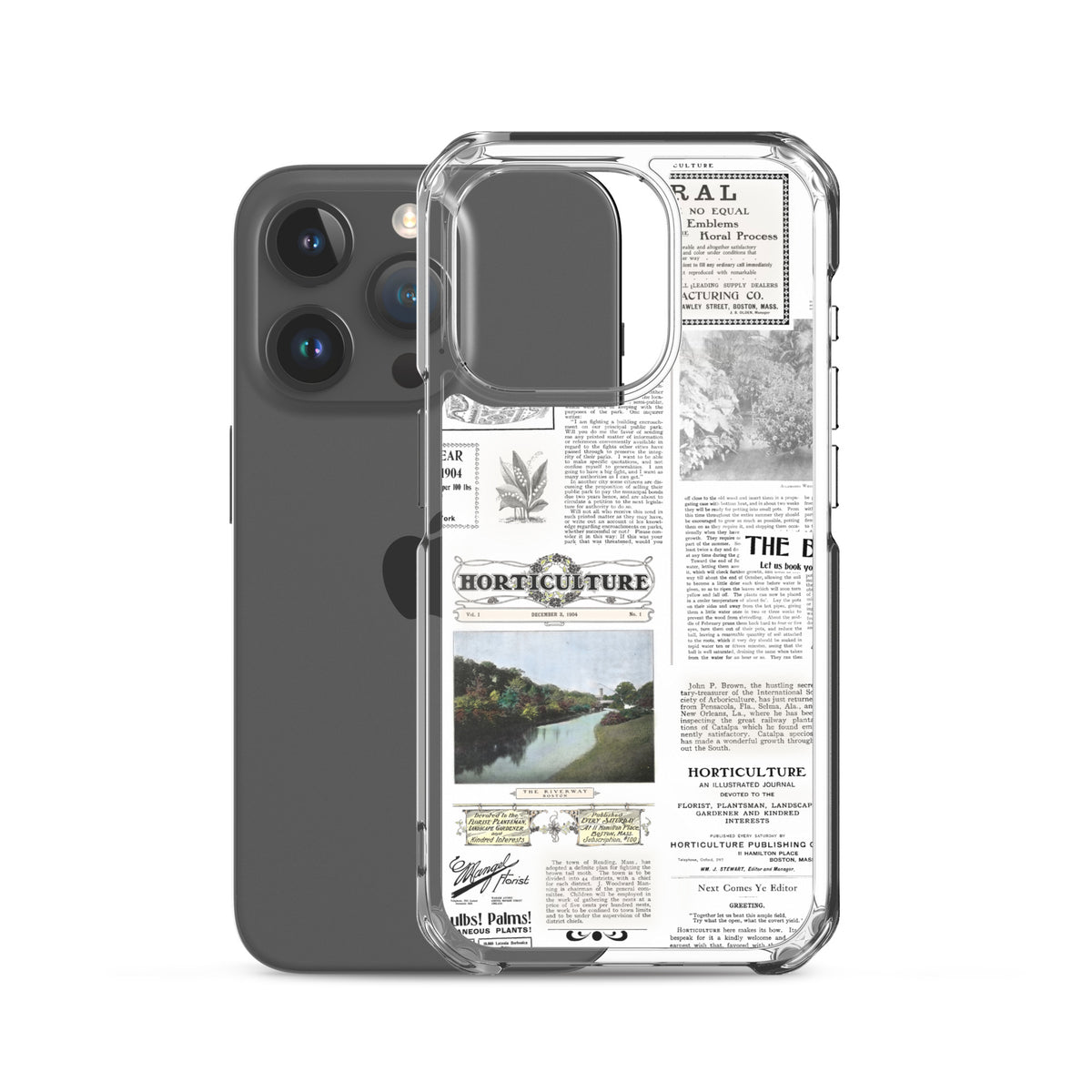Vintage Horticulture Magazine iPhone Case