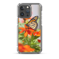 Monarch on Zinnia iPhone Case