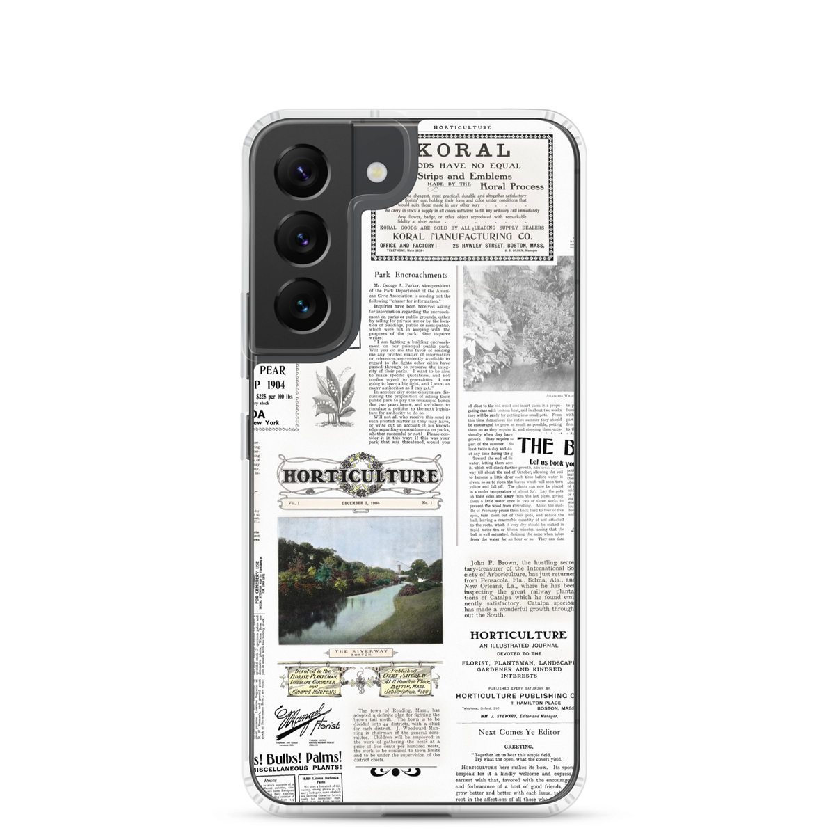 Vintage Horticulture Magazine Samsung Case