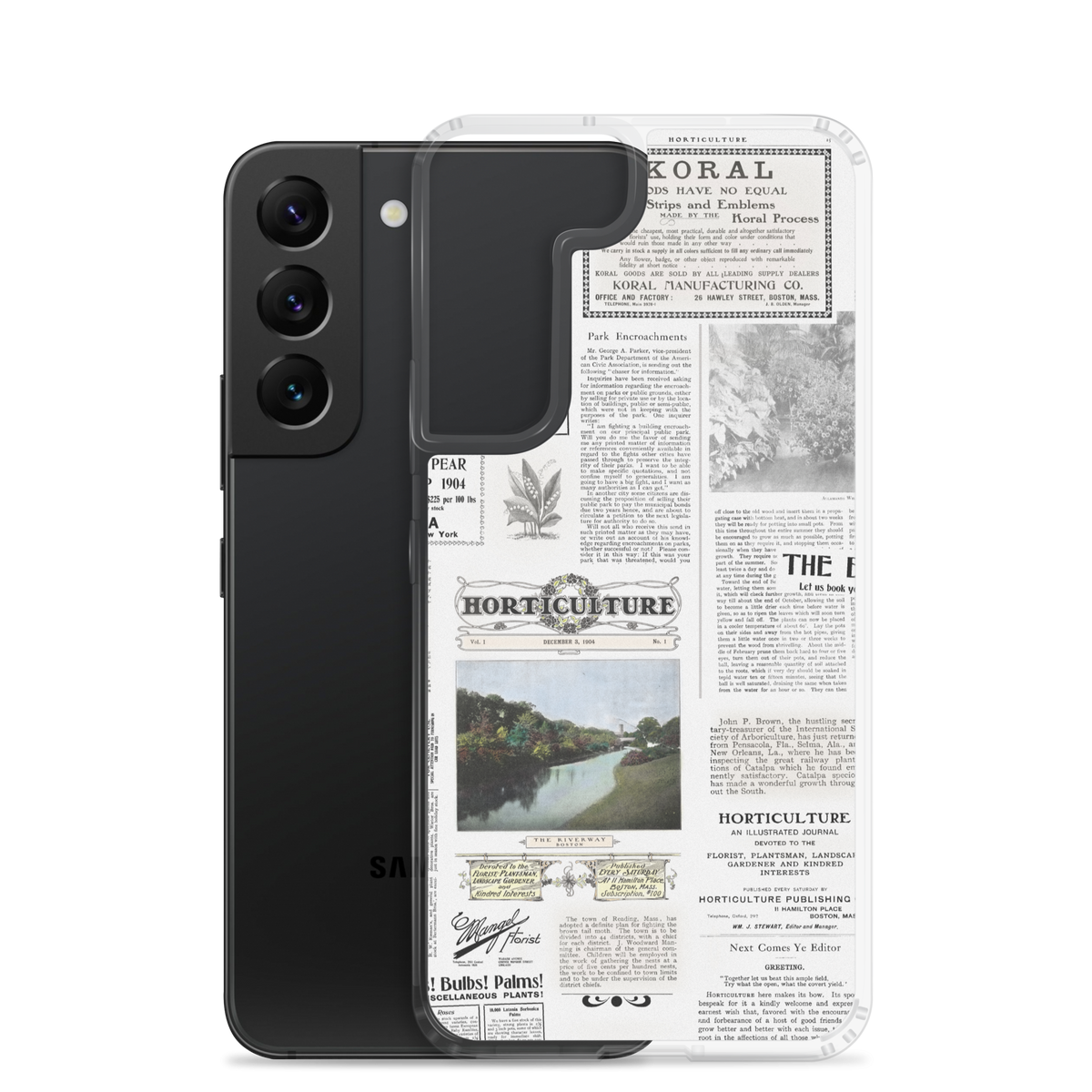 Vintage Horticulture Magazine Samsung Case