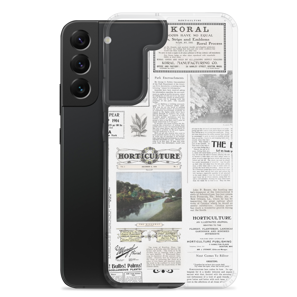 Vintage Horticulture Magazine Samsung Case