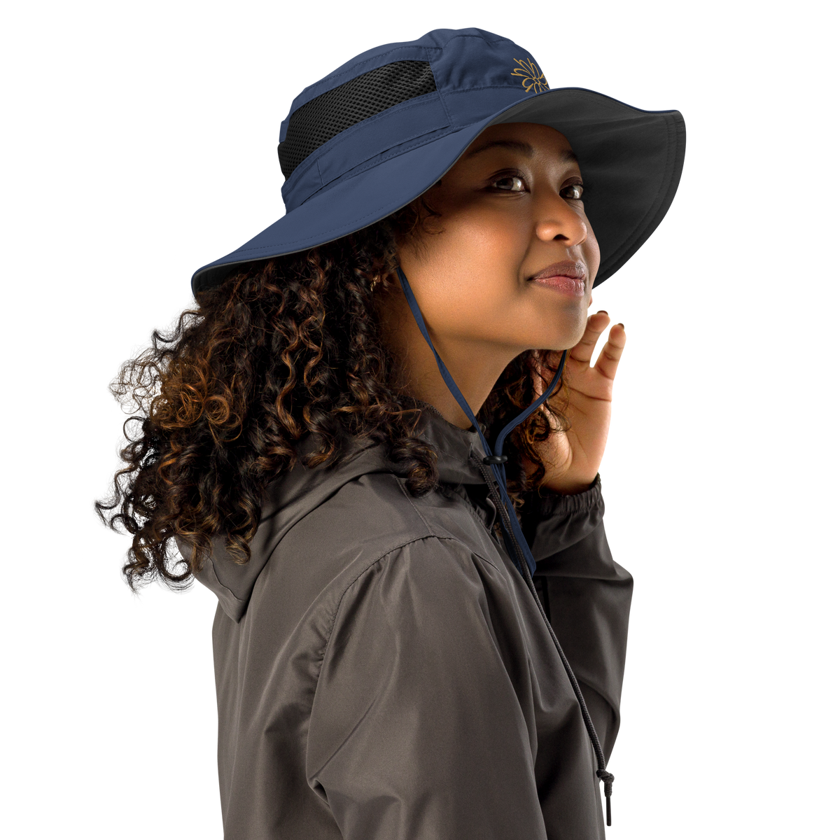 Flower Mandala Embroidered Columbia Sun Hat