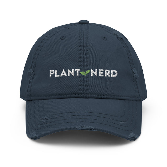 Plant Nerd Distressed Dad Hat