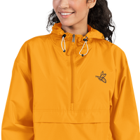 Bee Embroidered Neon Champion Packable Jacket