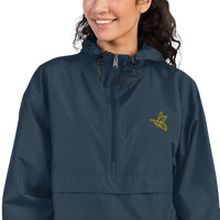 Bee Embroidered Champion Packable Jacket