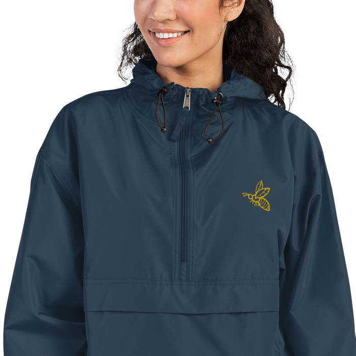 Bee Embroidered Champion Packable Jacket