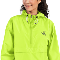 Bee Embroidered Neon Champion Packable Jacket