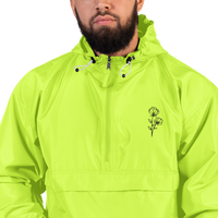 Neon Embroidered Floral Champion Packable Jacket