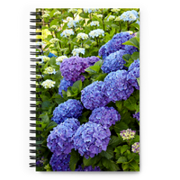 Blue Hydrangea Spiral Notebook