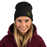 Bee Embroidered Beanie